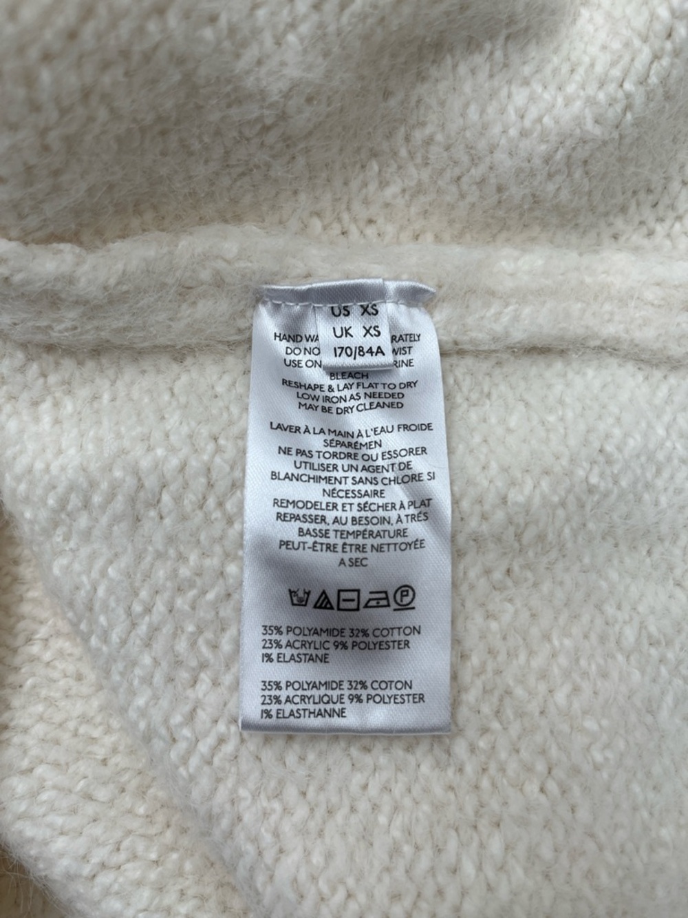 NWOT Free People Fuzzy V-Neck Sweater - Picture 5 of 8